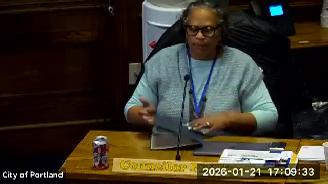 Portland City Council Meeting – January 21 2026